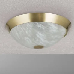 Klassisk loftslampe Jaya med glasskærm, 34 cm