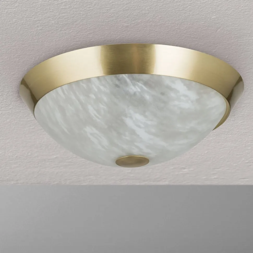 Klassisk loftslampe Jaya med glasskærm, 34 cm
