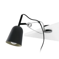 Klemmelampe Studio, sort/creme