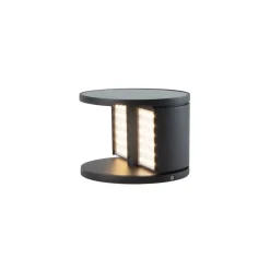 KLEWE LED solcellelampe SWING, antracit, Ø 20 cm IP65