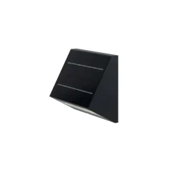 KLEWE LED-solcellelampe ECOSTEP, antracit, 17 cm, IP65