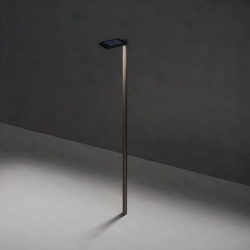 KLEWE LED-solcellelampe LINK uden stang, antracit, IP65
