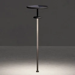 KLEWE LED-solcellelampe PLANET B antracit 160 cm jordspyd IP65