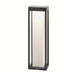 KLEWE LED-solcellelampe RADIA MAXI MOON, antracit, 50 cm, IP65
