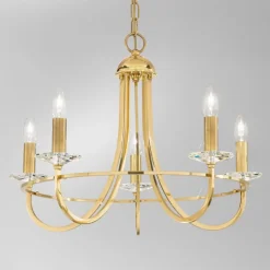 KOLARZ Imperial lysekrone, 5 lyskilder