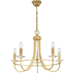 KOLARZ Imperial lysekrone, 5 lyskilder
