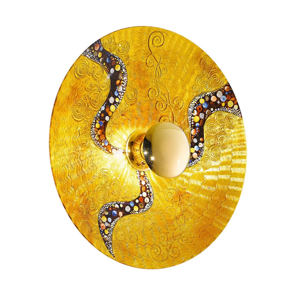 KOLARZ Luna Kiss Gold væglampe, 24 kt, Ø 62 cm
