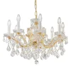KOLARZ Maria Louise lysekrone, guld 24 kt, 8 lkld