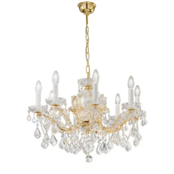 KOLARZ Maria Louise lysekrone, guld 24 kt, 8 lkld