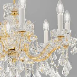 KOLARZ Maria Louise lysekrone, guld 24 kt, 8 lkld