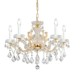 KOLARZ Maria Louise lysekrone Crystal, 5 lyskilder