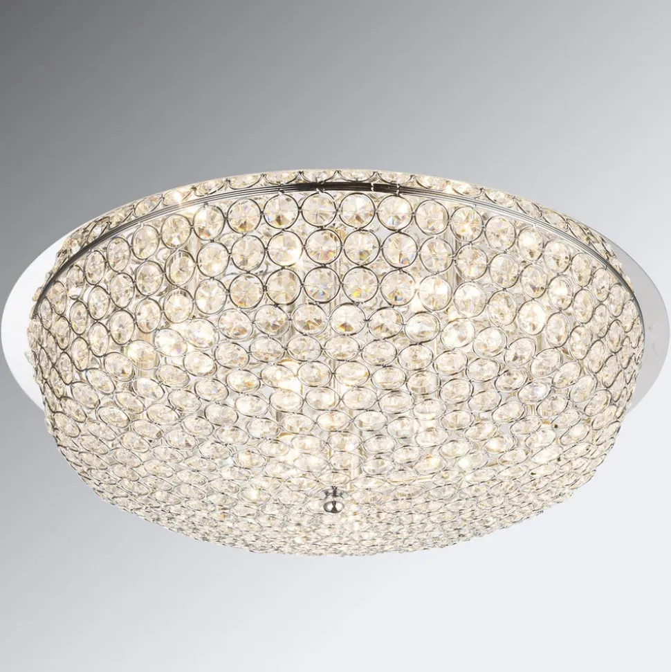 Krystal loftlampe Emilia med LED-pære