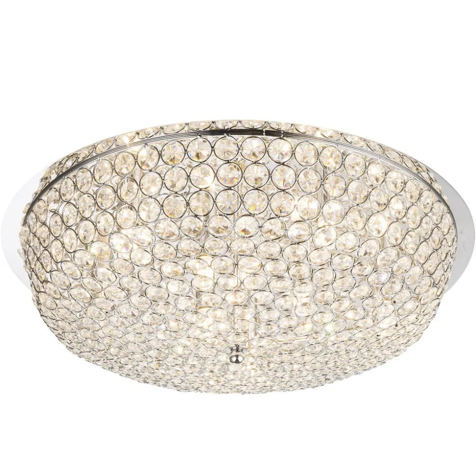 Krystal loftlampe Emilia med LED-pære