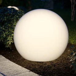 Kugleformet lampe Cumulus L til haven, Ø 60 cm
