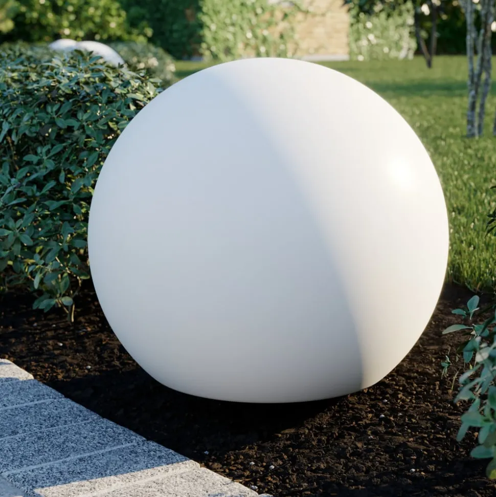 Kugleformet lampe Cumulus L til haven, Ø 60 cm