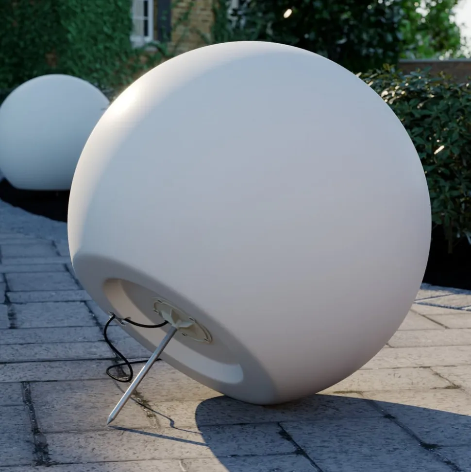Kugleformet lampe Cumulus L til haven, Ø 60 cm