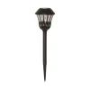 Lace LED-lampe med jordspyd, sort, højde 31 cm, sæt med 4 stk