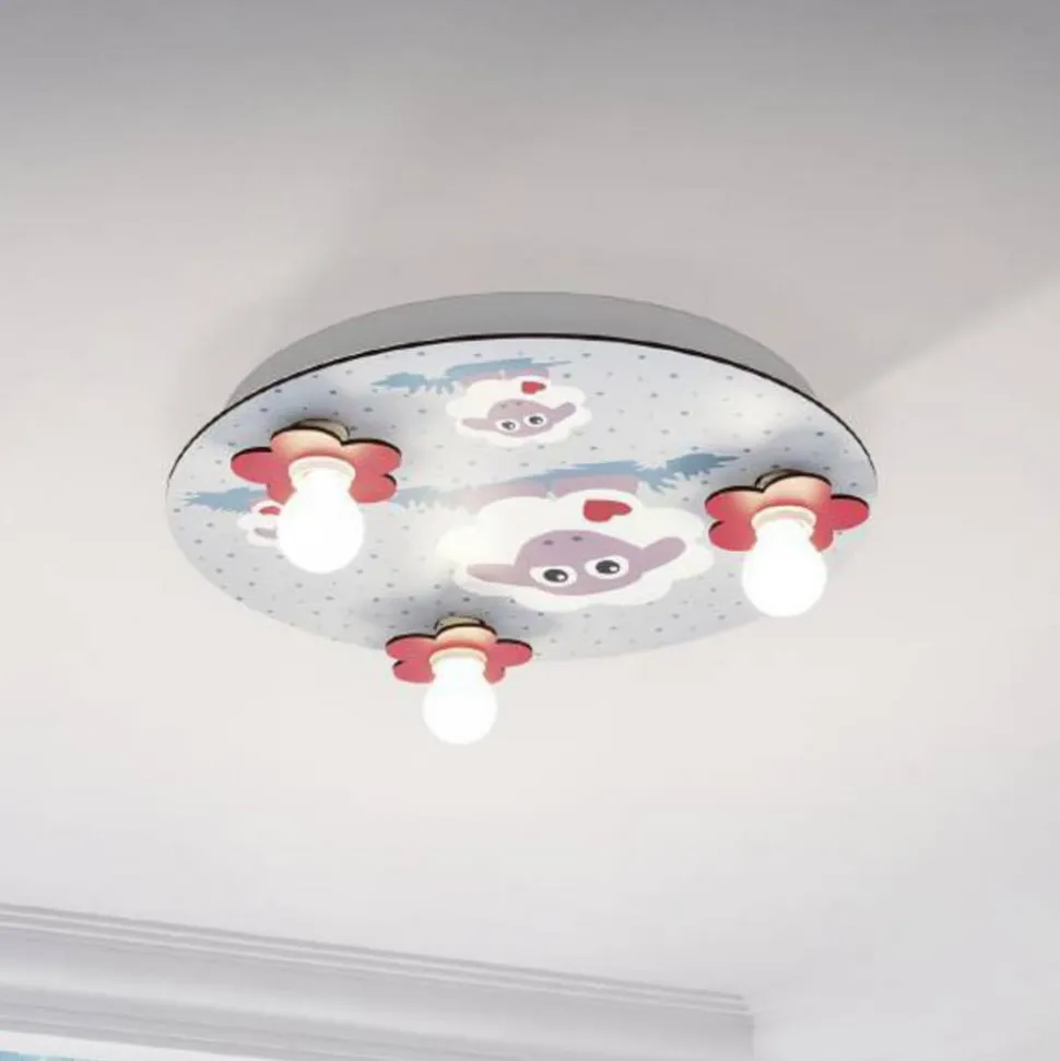 Lalelu loftlampe, rund, 3 lyskilder