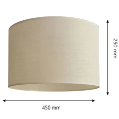 Lampeskærm Alba, Ø 45 cm, E27, ecru