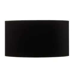 Lampeskærm Alba, Ø 45 cm, E27, sort/guld