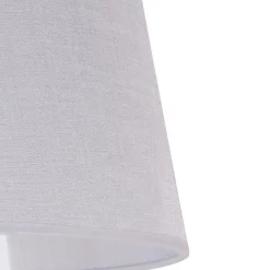 Lampeskærm Classic L til gulvlamper, hvid/klar