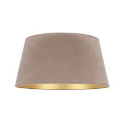 Lampeskærm Cone højde 25,5 cm, beige/guld