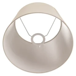 Lampeskærm Cone højde 18 cm, chintz ecru/hvid