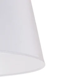 Lampeskærm Cone højde 25,5 cm, chintz hvid