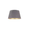 Lampeskærm Cone højde 18 cm, grå/guld
