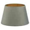 Lampeskærm Cone højde 18 cm, mintgrøn/guld