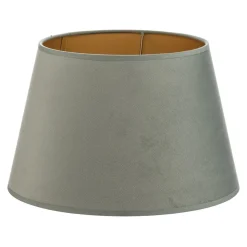 Lampeskærm Cone højde 18 cm, mintgrøn/guld