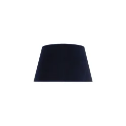 Lampeskærm Cone højde 18 cm, mørkeblå/guld