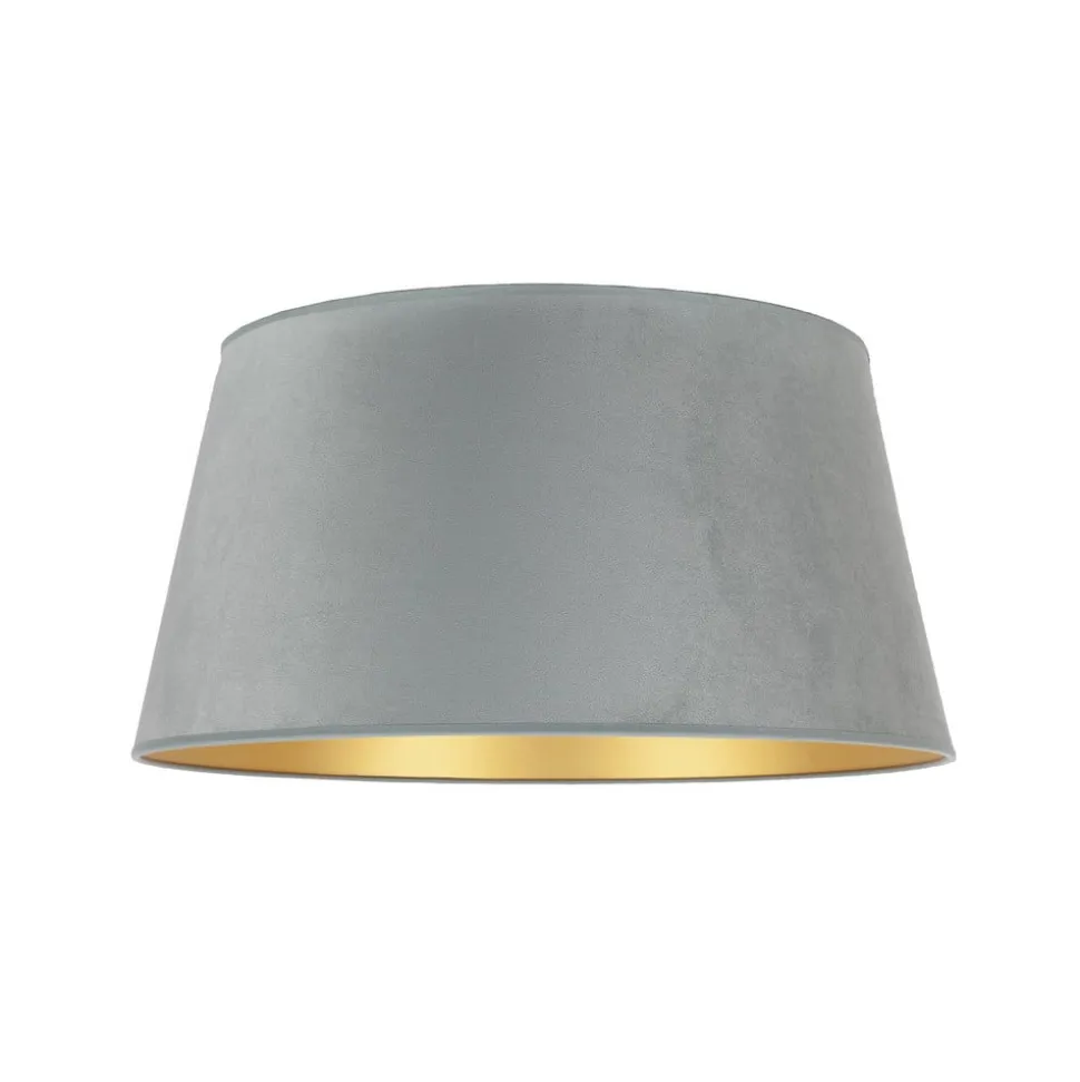 Lampeskærm Cone højde 22,5 cm, mintgrøn/guld