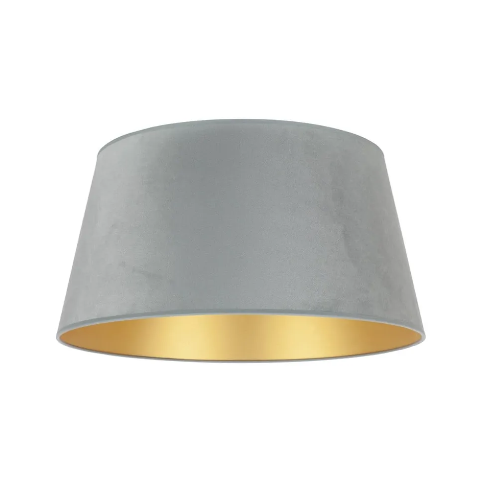 Lampeskærm Cone højde 22,5 cm, mintgrøn/guld