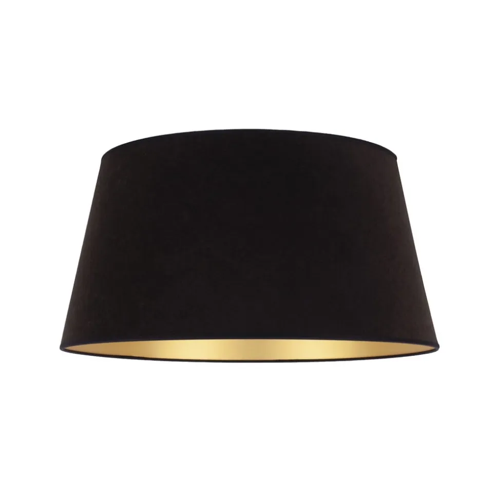 Lampeskærm Cone højde 25,5 cm, sort/guld