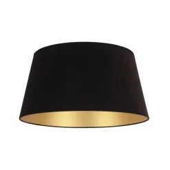 Lampeskærm Cone højde 25,5 cm, sort/guld