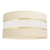 Lampeskærm Helen E27 Ø40/højde 20 cm creme/guld