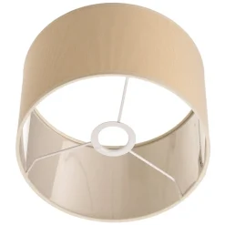 Lampeskærm Roller Ø 25 cm, ecru/guld