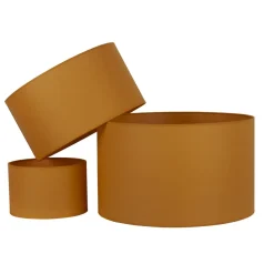 Lampeskærm Roller Ø 50 cm, sennepsgul