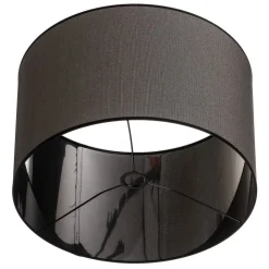 Lampeskærm Roller Ø 50 cm, sort/sølv