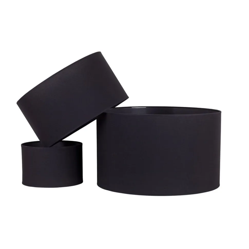Lampeskærm Roller Ø 50 cm, sort