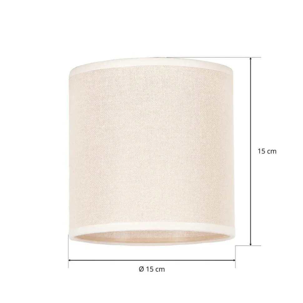 Lampeskærm Roller, beige, Ø 15 cm, højde 15 cm
