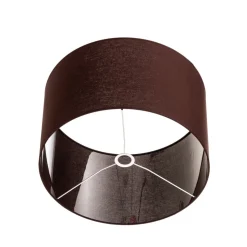 Lampeskærm Roller, brun, Ø 50 cm, højde 30 cm