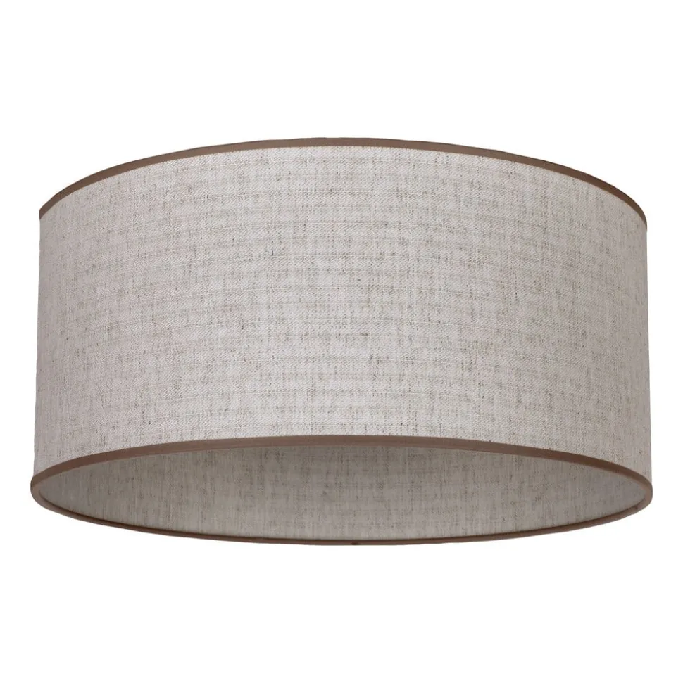 Lampeskærm Roller, ecru, jute, Ø 50 cm, højde 24 cm