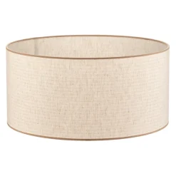 Lampeskærm Roller, ecru, jute, Ø 50 cm, højde 24 cm
