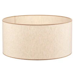 Lampeskærm Roller, ecru, jute, Ø 50 cm, højde 24 cm
