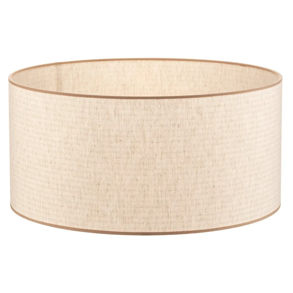 Lampeskærm Roller, ecru, jute, Ø 50 cm, højde 24 cm