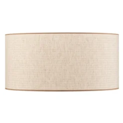 Lampeskærm Roller, ecru, jute, Ø 50 cm, højde 24 cm