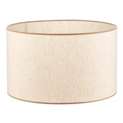 Lampeskærm Roller, ecru, jute, Ø 50 cm, højde 30 cm