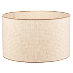 Lampeskærm Roller, ecru, jute, Ø 50 cm, højde 30 cm